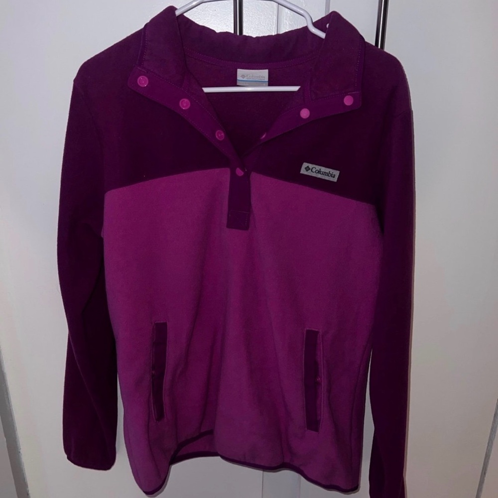 Columbia Two-Tone Purple Pullover